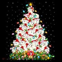 Arctic Wolf Lover Xmas Lights Arctic Wolf Christmas Tree Bucket Hat thumb 4