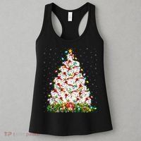 Arctic Wolf Lover Xmas Lights Arctic Wolf Christmas Tree Women's Tank Top thumb 3