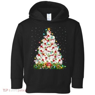 Arctic Wolf Lover Xmas Lights Arctic Wolf Christmas Tree Toddler Hoodie