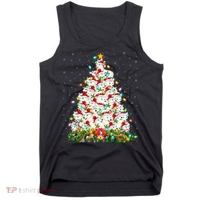 Arctic Wolf Lover Xmas Lights Arctic Wolf Christmas Tree Tank Top