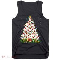 Arctic Wolf Lover Xmas Lights Arctic Wolf Christmas Tree Tank Top thumb 0