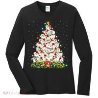 Arctic Wolf Lover Xmas Lights Arctic Wolf Christmas Tree Women's Long Sleeve Shirt thumb 0
