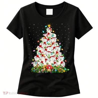 Arctic Wolf Lover Xmas Lights Arctic Wolf Christmas Tree Women's T-Shirt