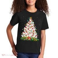 Arctic Wolf Lover Xmas Lights Arctic Wolf Christmas Tree Kids T-Shirt thumb 2