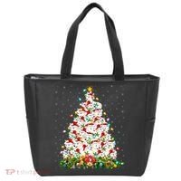 Arctic Wolf Lover Xmas Lights Arctic Wolf Christmas Tree Tote Bag thumb 0