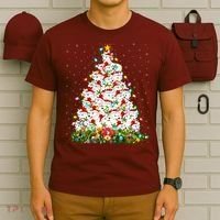 Arctic Wolf Lover Xmas Lights Arctic Wolf Christmas Tree T-Shirt thumb 6