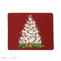 Arctic Wolf Lover Xmas Lights Arctic Wolf Christmas Tree Mousepad thumb 0