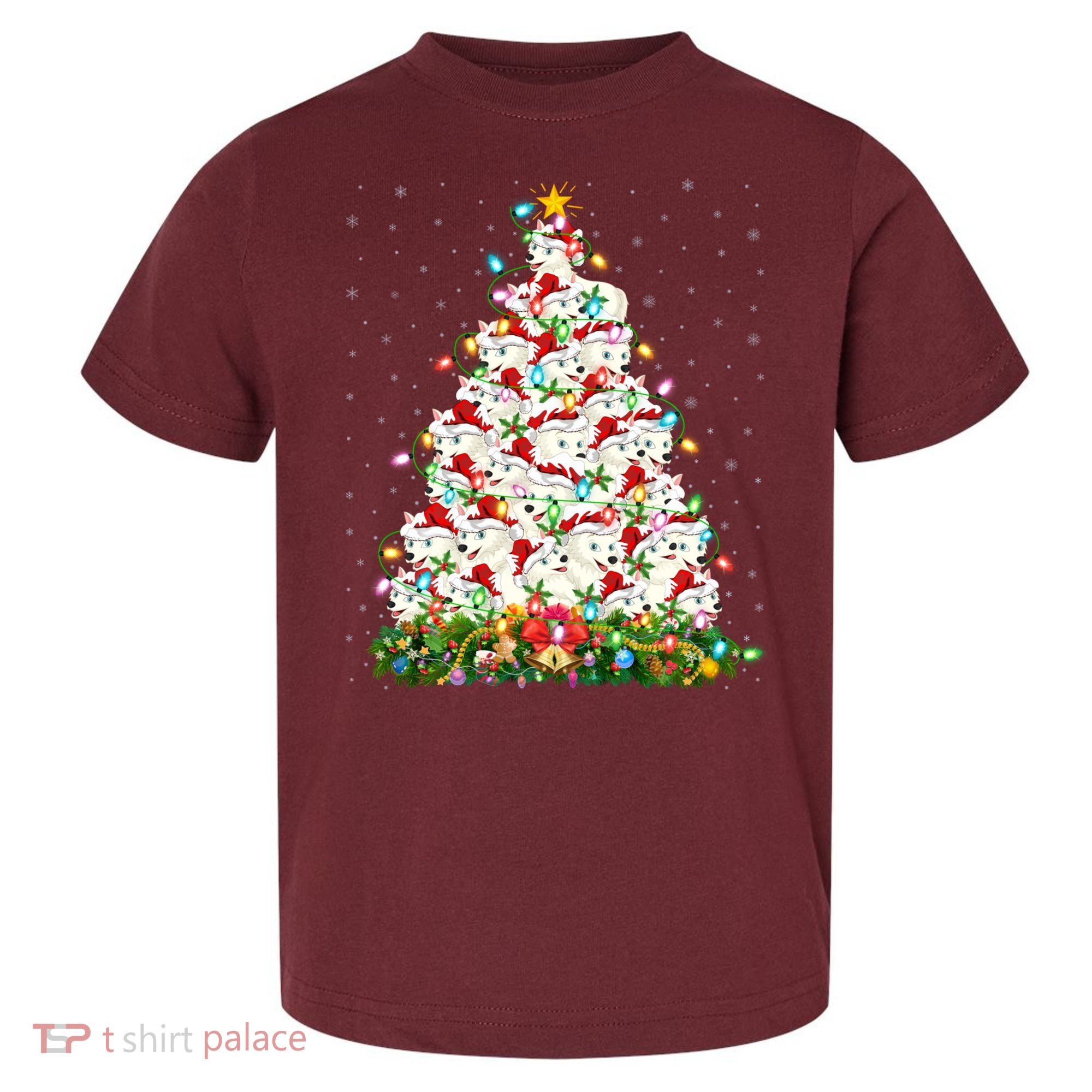 Arctic Wolf Lover Xmas Lights Arctic Wolf Christmas Tree Toddler T-Shirt