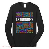 Astronomy Words Lover Gift Proud Astronomer Gifts Long Sleeve Shirt thumb 0