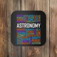 Astronomy Words Lover Gift Proud Astronomer Gifts Coaster thumb 0