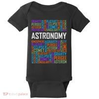 Astronomy Words Lover Gift Proud Astronomer Gifts Baby Bodysuit thumb 0