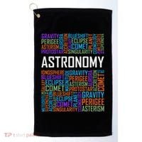 Astronomy Words Lover Gift Proud Astronomer Gifts Golf Towel thumb 0