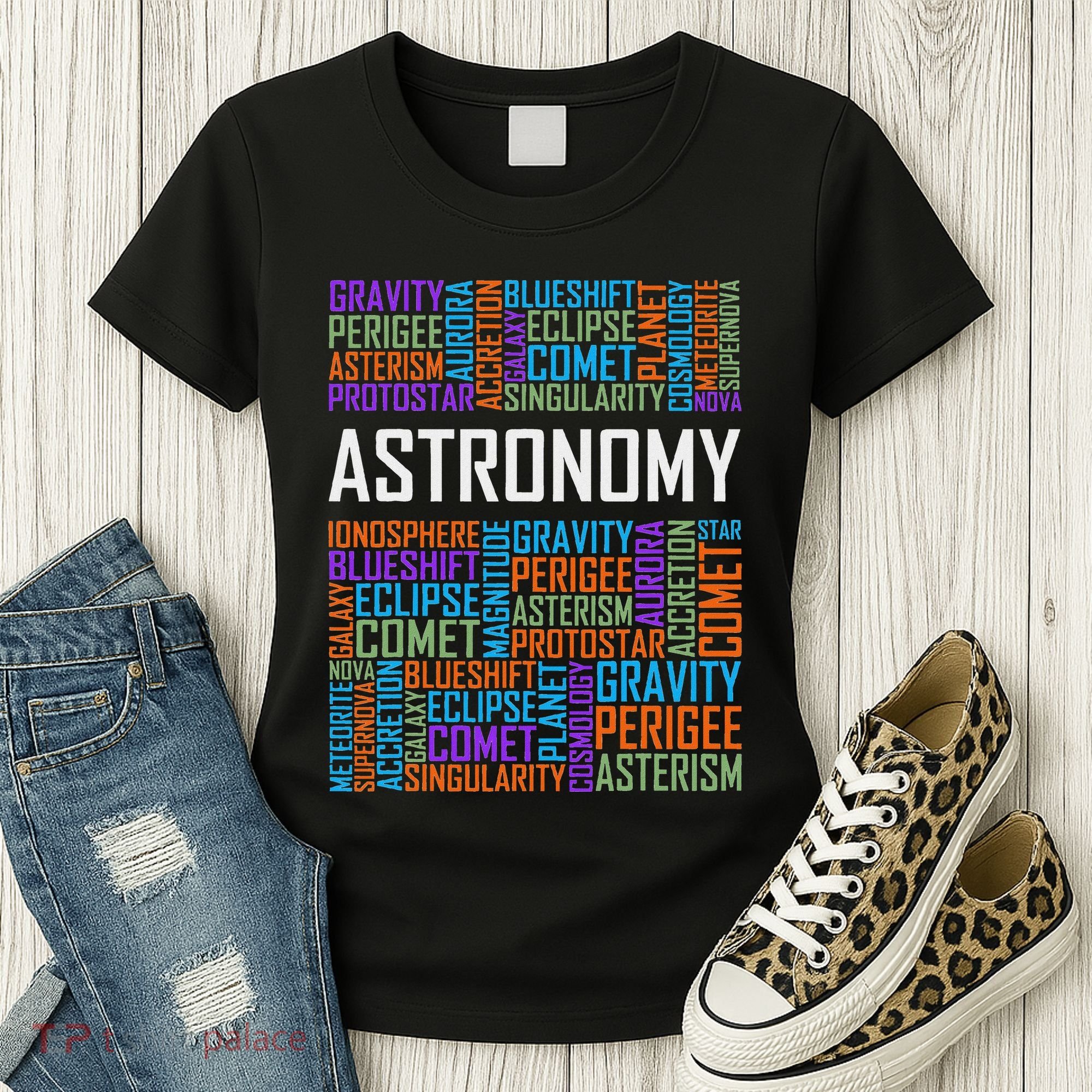 Astronomy Words Lover Gift Proud Astronomer Gifts Women's T-Shirt