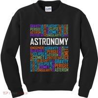 Astronomy Words Lover Gift Proud Astronomer Gifts Kids Sweatshirt thumb 0