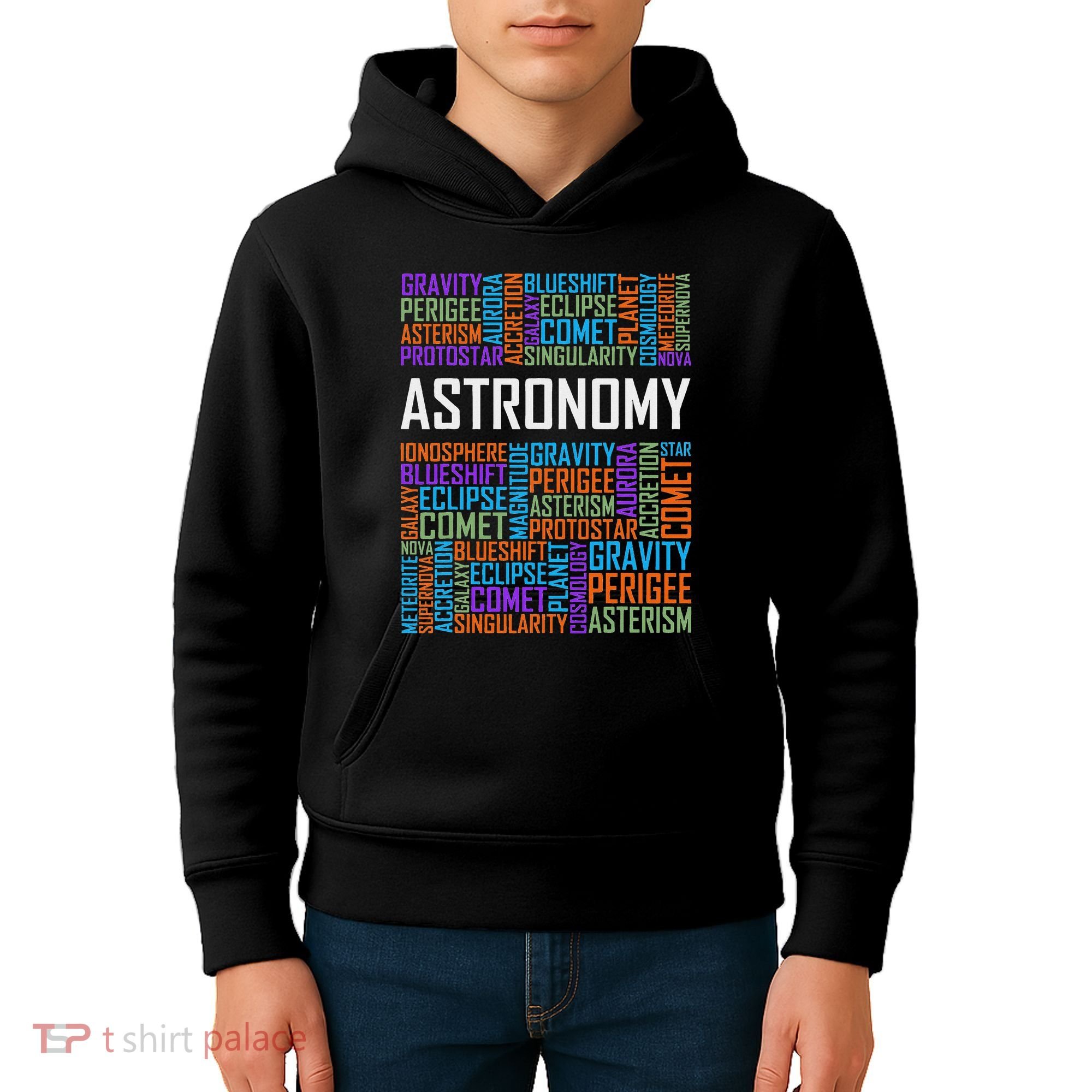 Astronomy Words Lover Gift Proud Astronomer Gifts Kids Hoodie