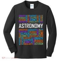 Astronomy Words Lover Gift Proud Astronomer Gifts Kids Long Sleeve Shirt thumb 0