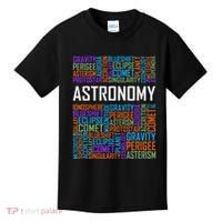 Astronomy Words Lover Gift Proud Astronomer Gifts Kids T-Shirt thumb 0