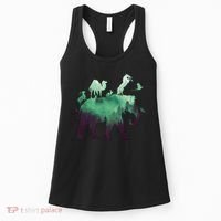 Animal Wild Life Forest Double Exposure Women's Tank Top thumb 0