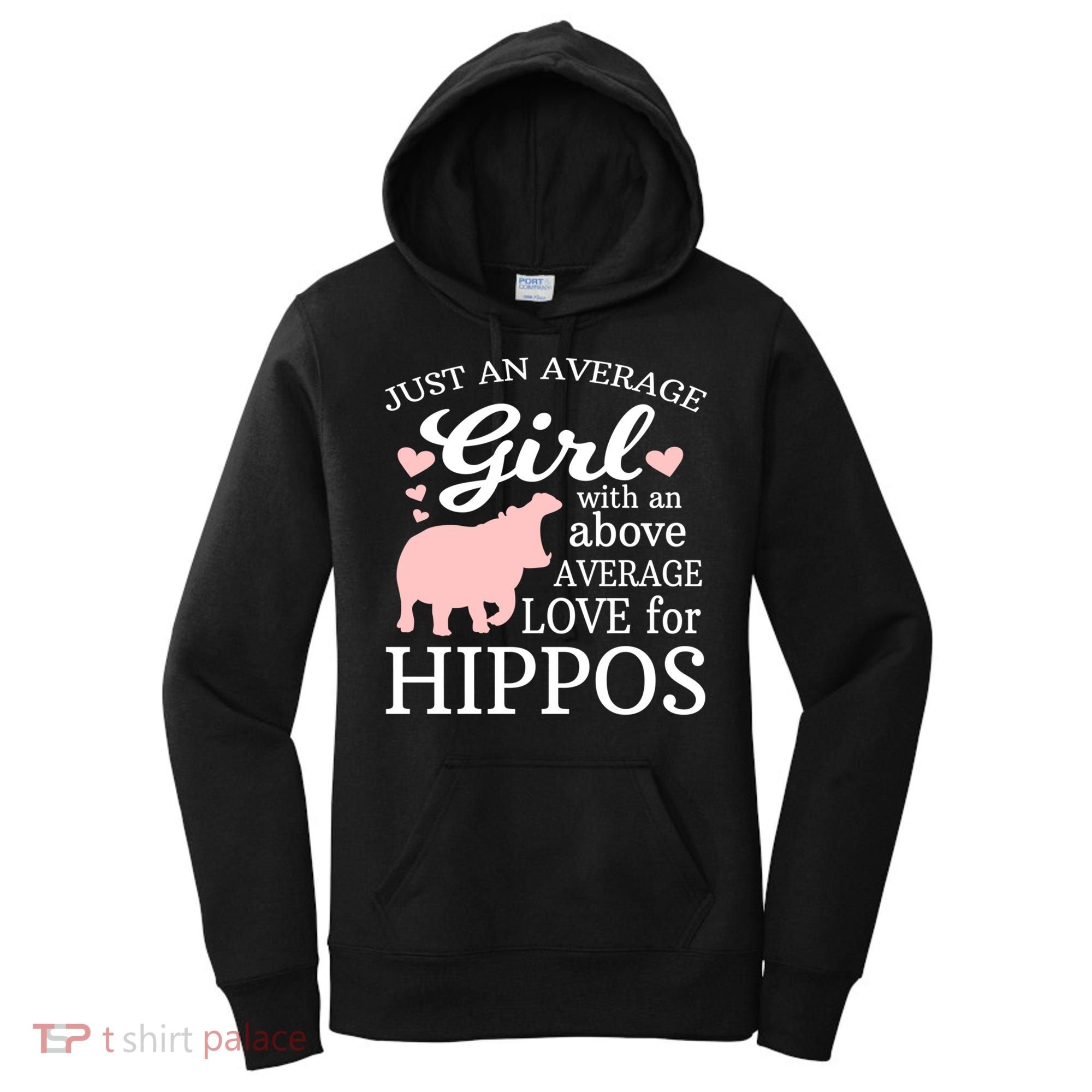 Average Who Loves Hippos Gift Hippopotamus Funny Gift Women's Hoodie