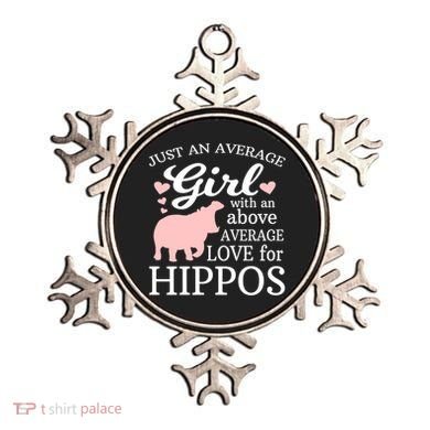 Average Who Loves Hippos Gift Hippopotamus Funny Gift Ornament