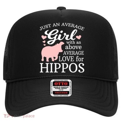Average Who Loves Hippos Gift Hippopotamus Funny Gift Hat