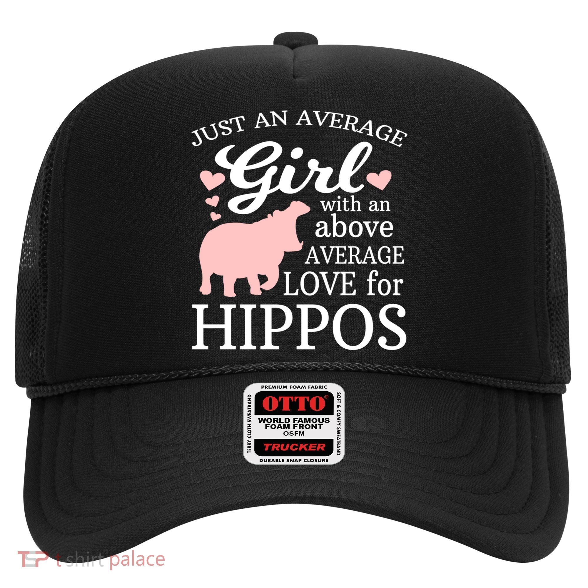 Average Who Loves Hippos Gift Hippopotamus Funny Gift Hat