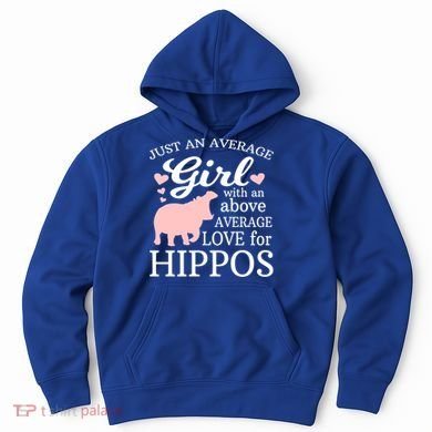 Average Who Loves Hippos Gift Hippopotamus Funny Gift Hoodie