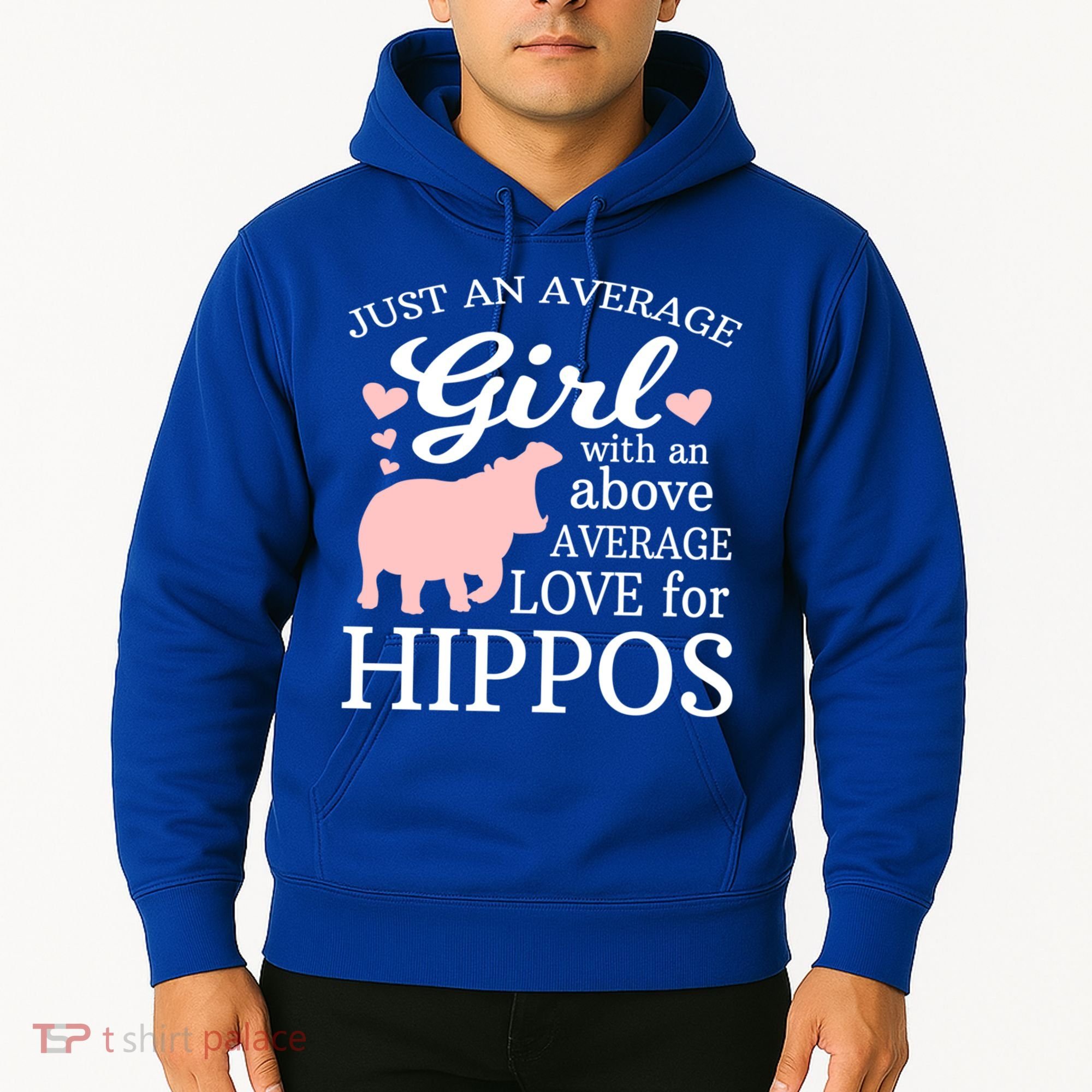 Average Who Loves Hippos Gift Hippopotamus Funny Gift Hoodie