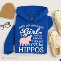 Average Who Loves Hippos Gift Hippopotamus Funny Gift Hoodie thumb 4