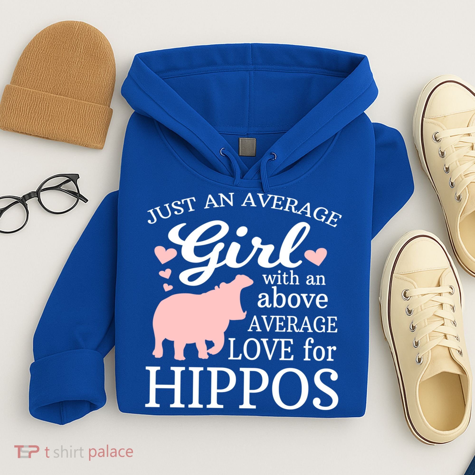 Average Who Loves Hippos Gift Hippopotamus Funny Gift Hoodie