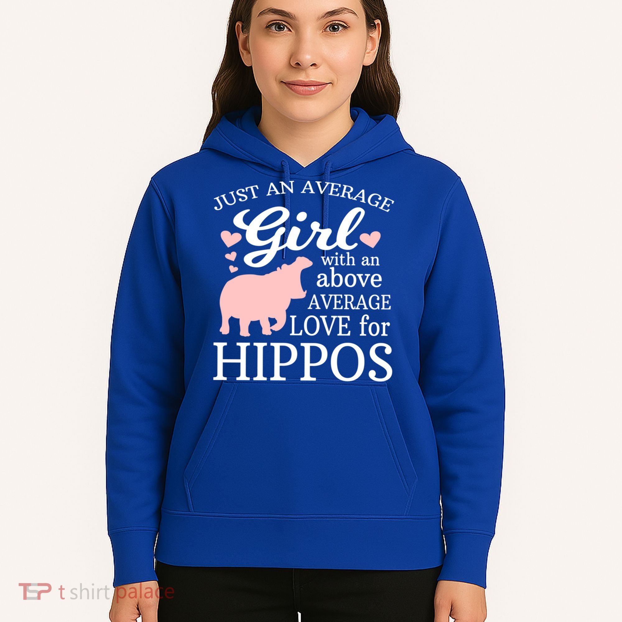 Average Who Loves Hippos Gift Hippopotamus Funny Gift Hoodie