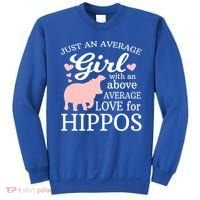 Average Who Loves Hippos Gift Hippopotamus Funny Gift Sweatshirt thumb 0