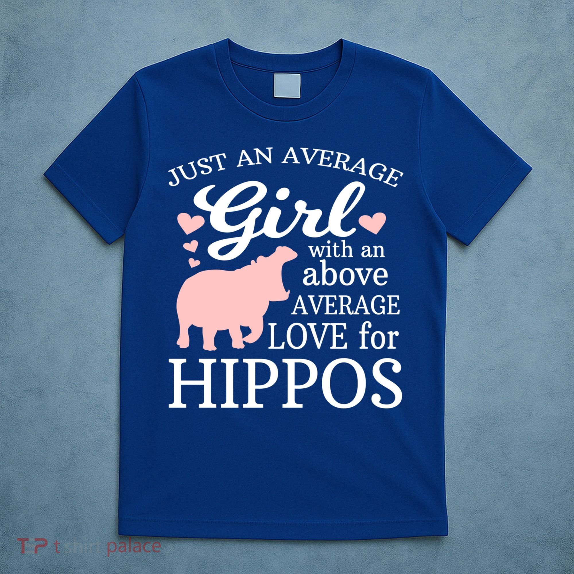 Average Who Loves Hippos Gift Hippopotamus Funny Gift T-Shirt