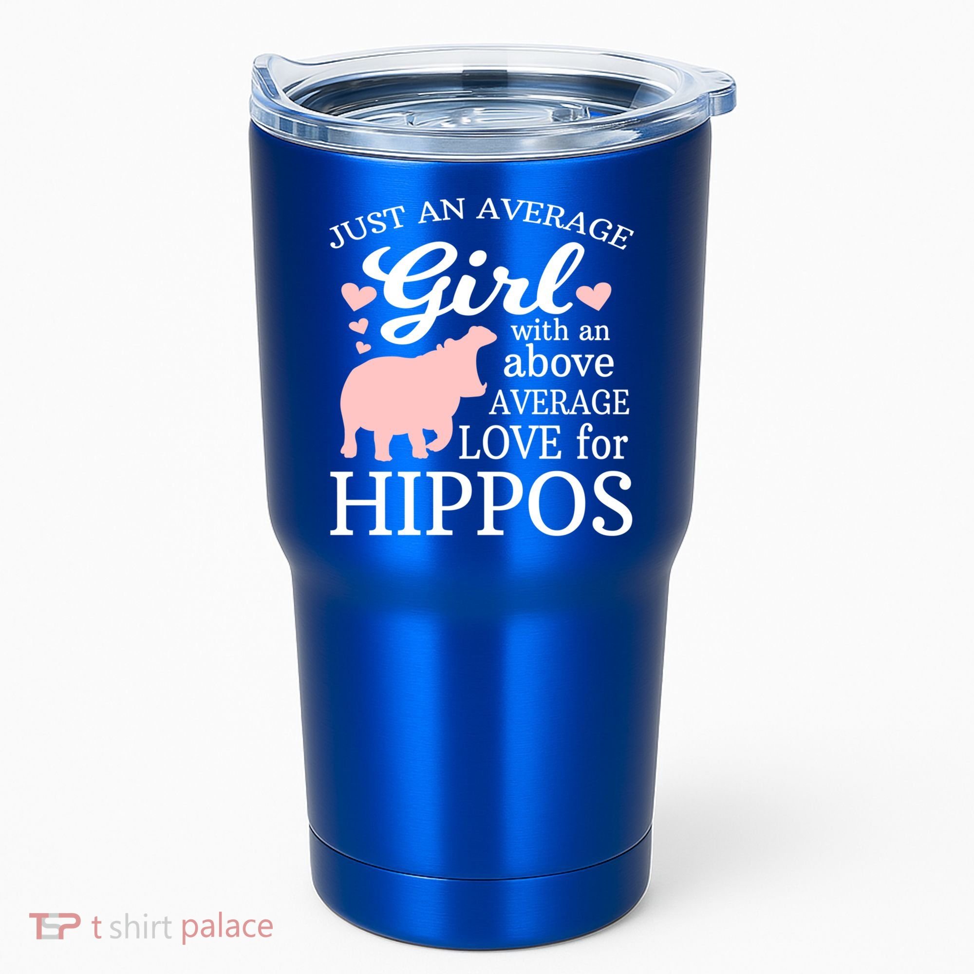 Average Who Loves Hippos Gift Hippopotamus Funny Gift Tumbler