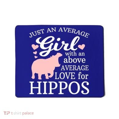 Average Who Loves Hippos Gift Hippopotamus Funny Gift Mousepad