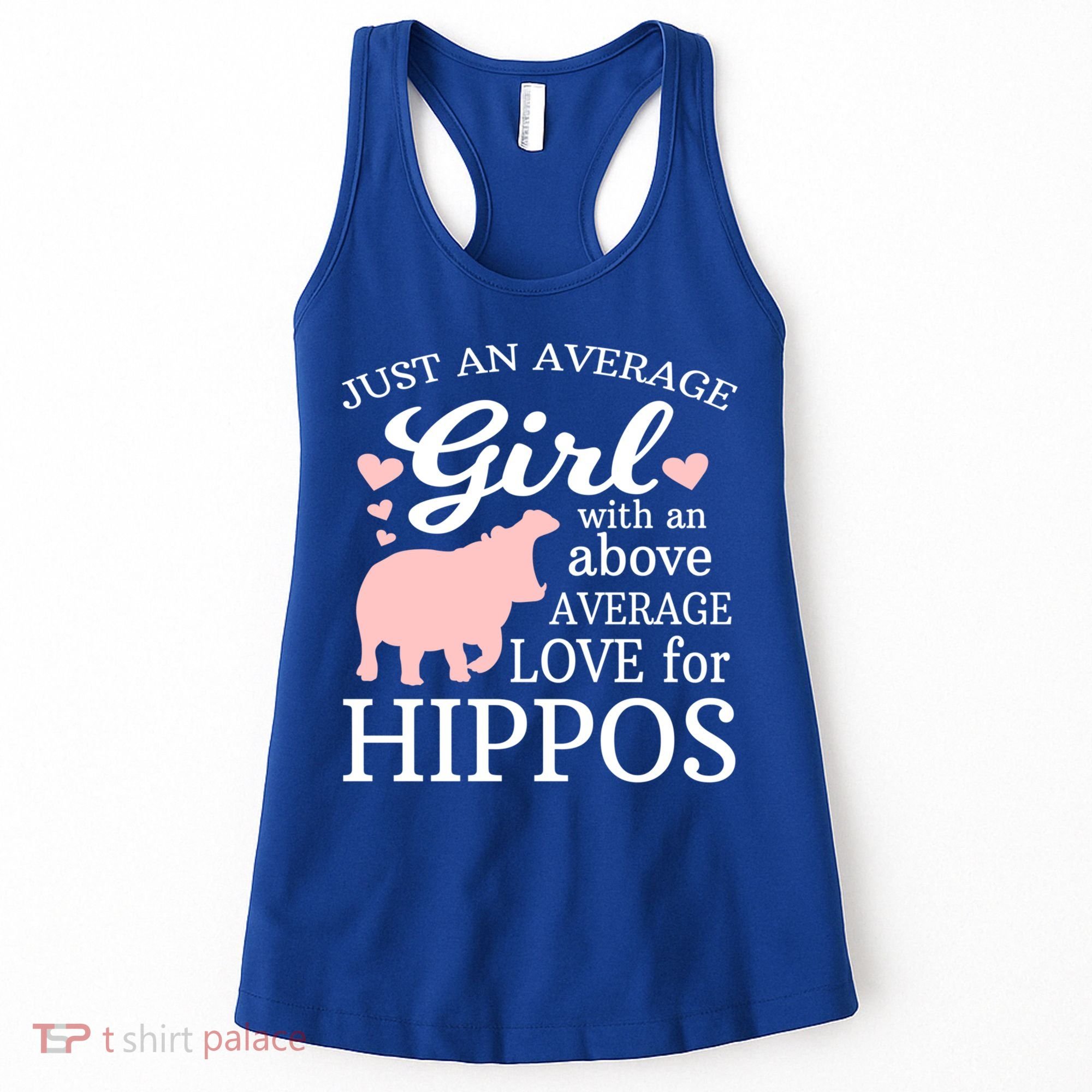 Average Who Loves Hippos Gift Hippopotamus Funny Gift Women's Tank Top