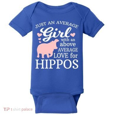 Average Who Loves Hippos Gift Hippopotamus Funny Gift Baby Bodysuit