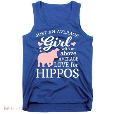 Average Who Loves Hippos Gift Hippopotamus Funny Gift Tank Top