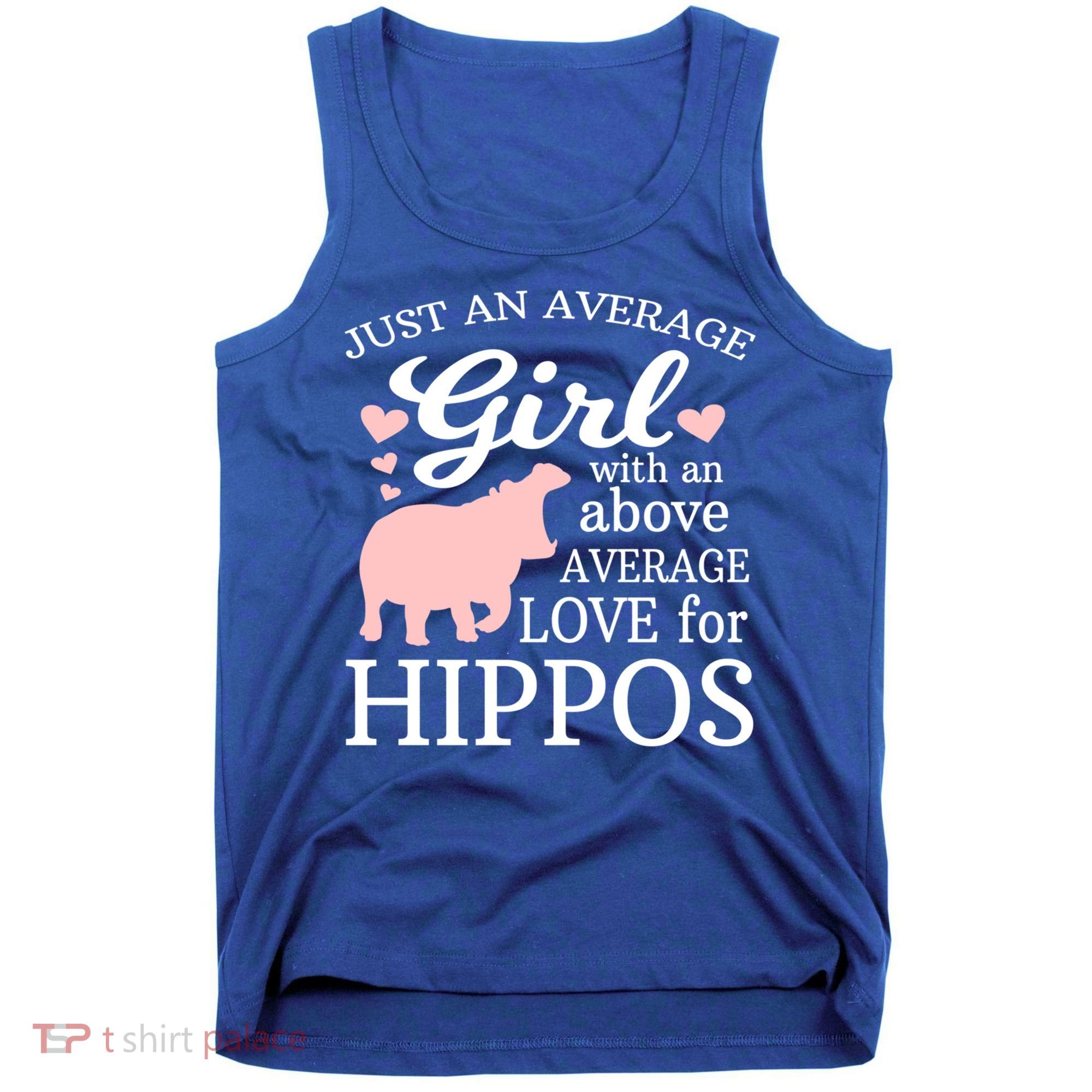 Average Who Loves Hippos Gift Hippopotamus Funny Gift Tank Top