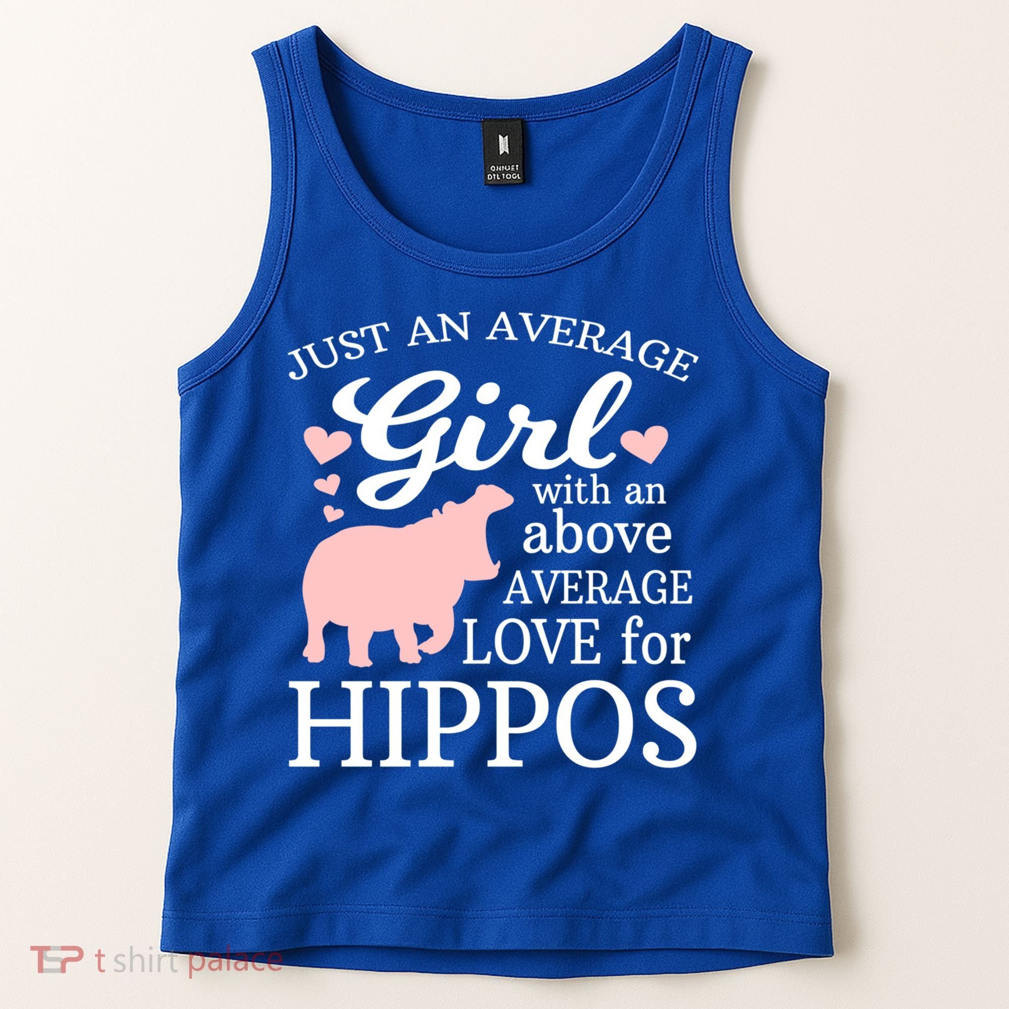Average Who Loves Hippos Gift Hippopotamus Funny Gift Tank Top