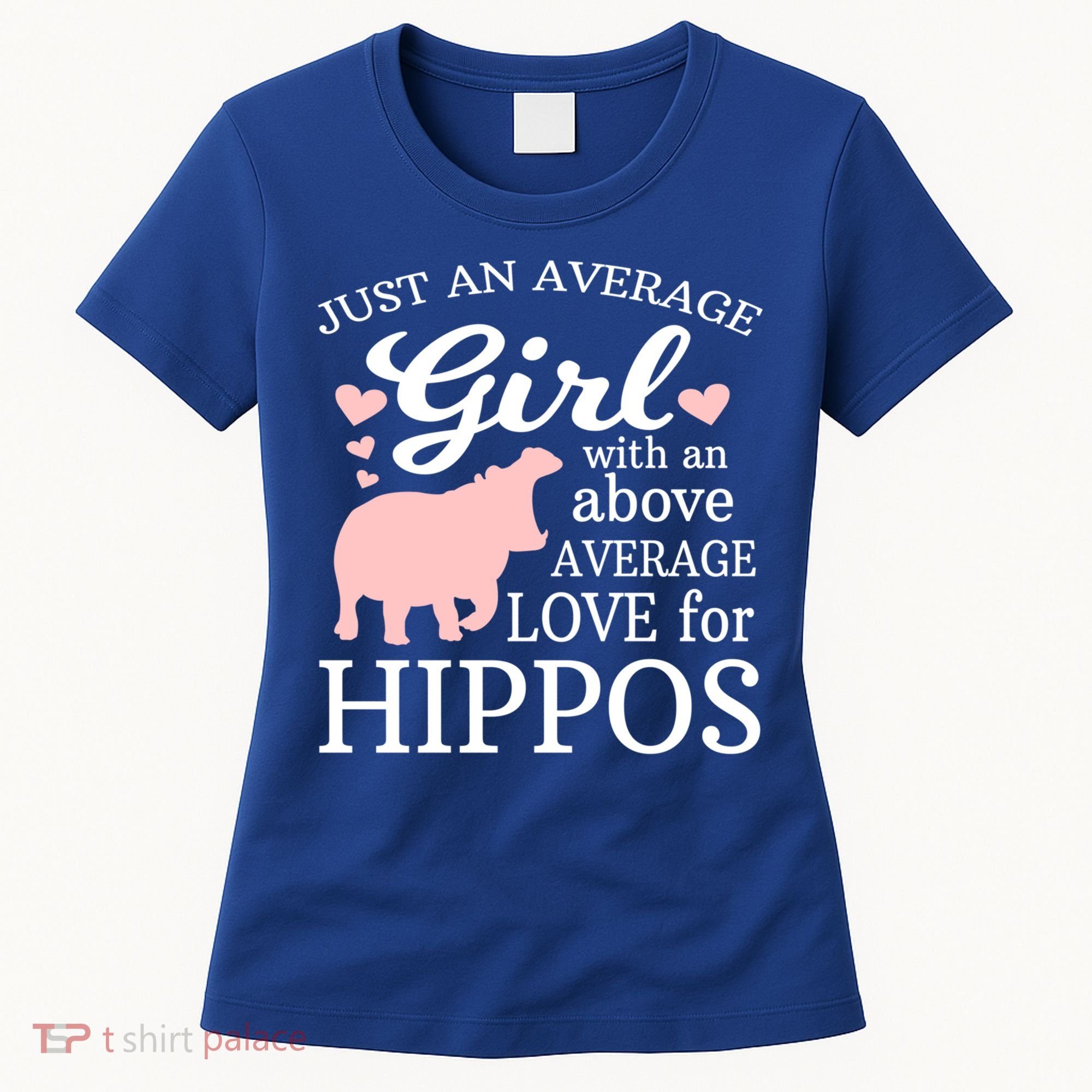 Average Who Loves Hippos Gift Hippopotamus Funny Gift Women's T-Shirt
