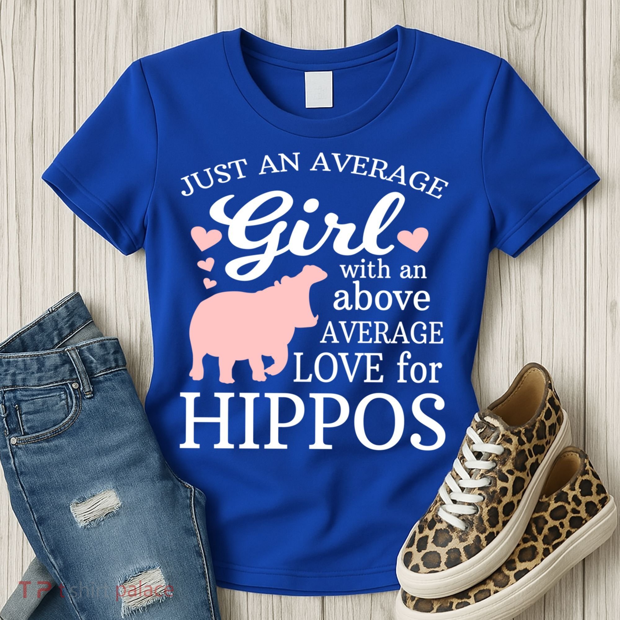 Average Who Loves Hippos Gift Hippopotamus Funny Gift Women's T-Shirt