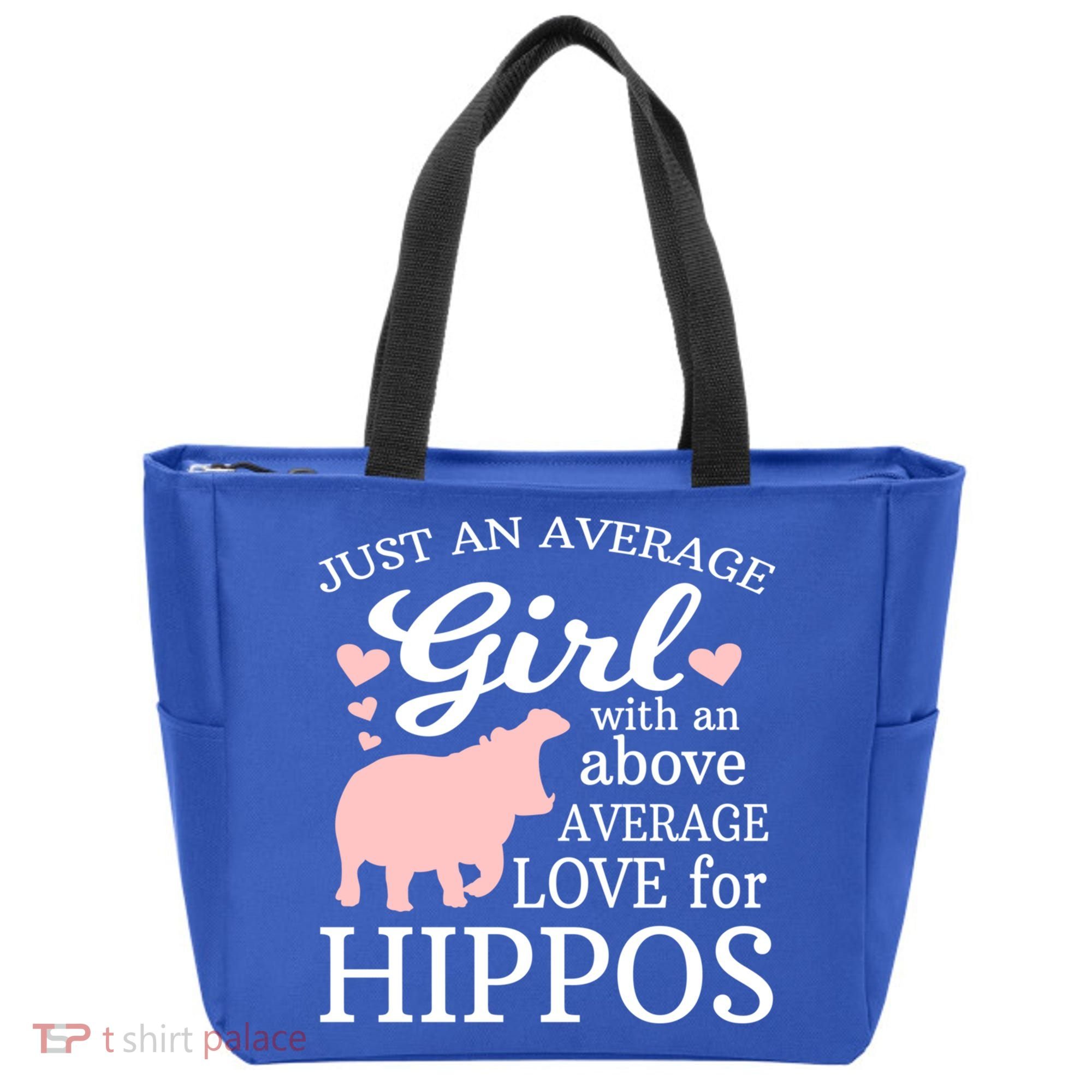 Average Who Loves Hippos Gift Hippopotamus Funny Gift Tote Bag