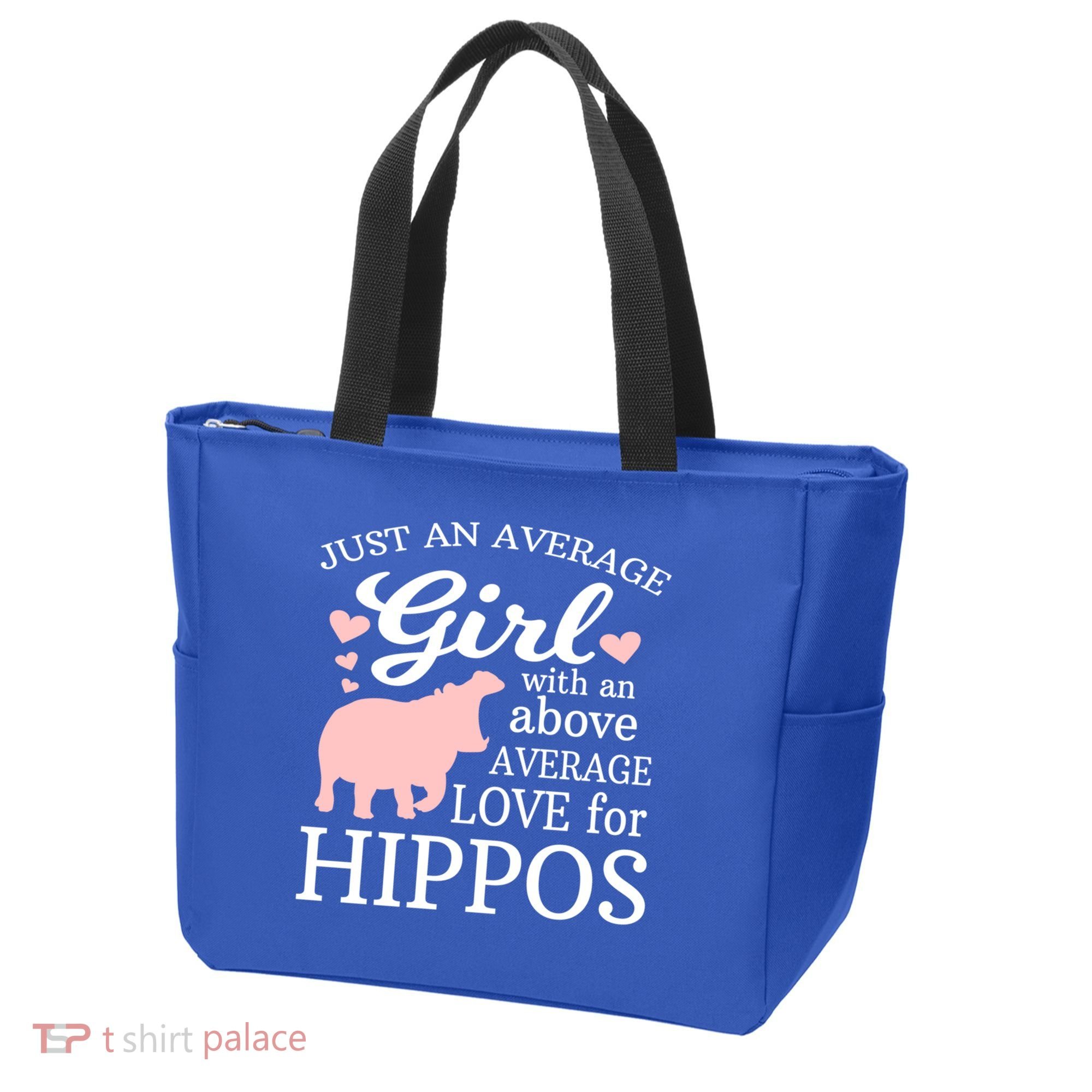 Average Who Loves Hippos Gift Hippopotamus Funny Gift Tote Bag