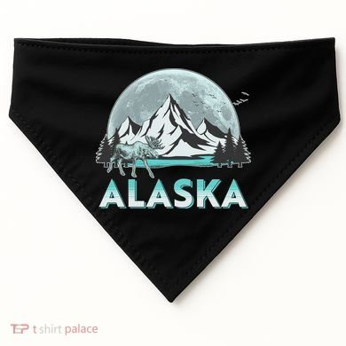 Alaska Wilderness Moose Moon USA-Made Doggie Bandana
