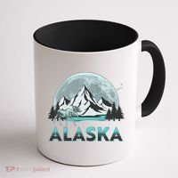 Alaska Wilderness Moose Moon Coffee Mug thumb 1