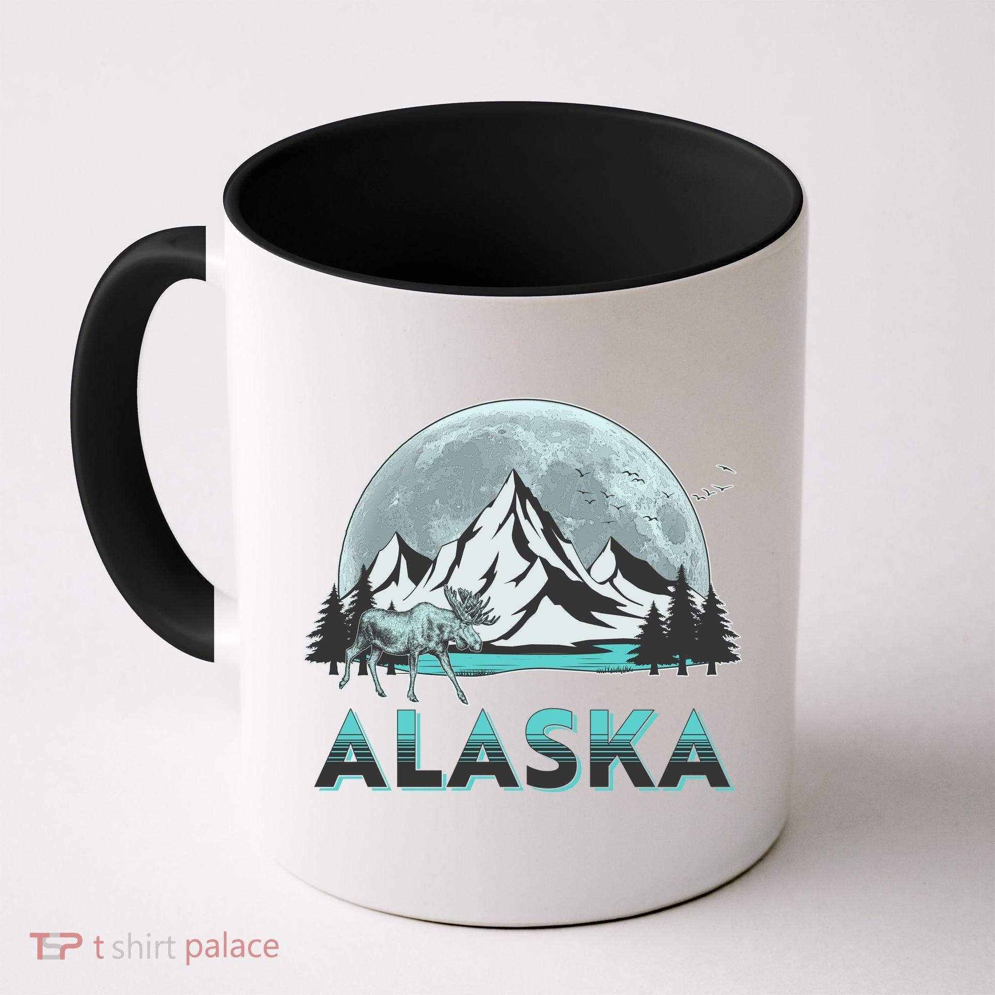 Alaska Wilderness Moose Moon Coffee Mug