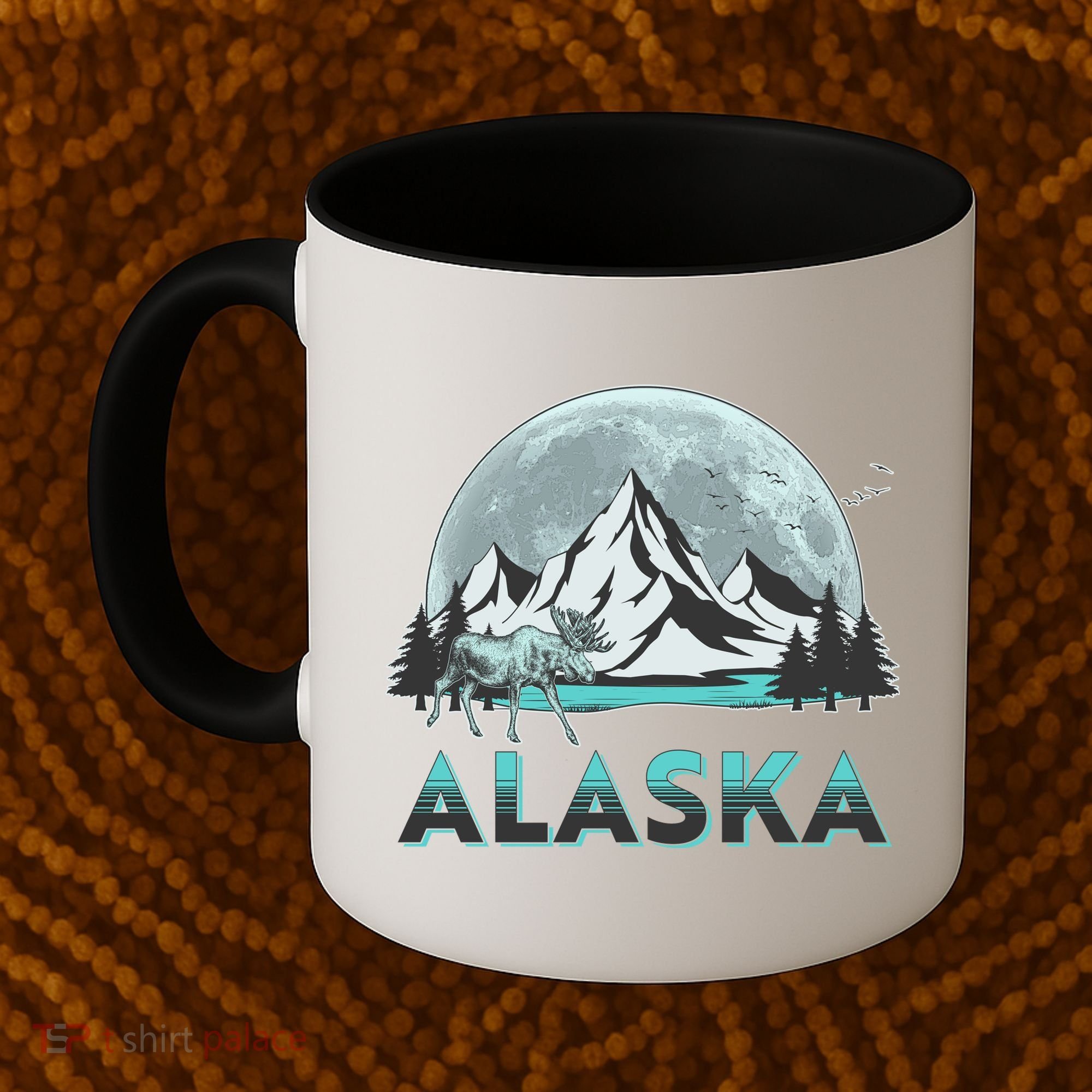 Alaska Wilderness Moose Moon Coffee Mug