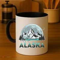 Alaska Wilderness Moose Moon Coffee Mug thumb 4