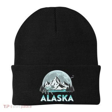 Alaska Wilderness Moose Moon Beanie